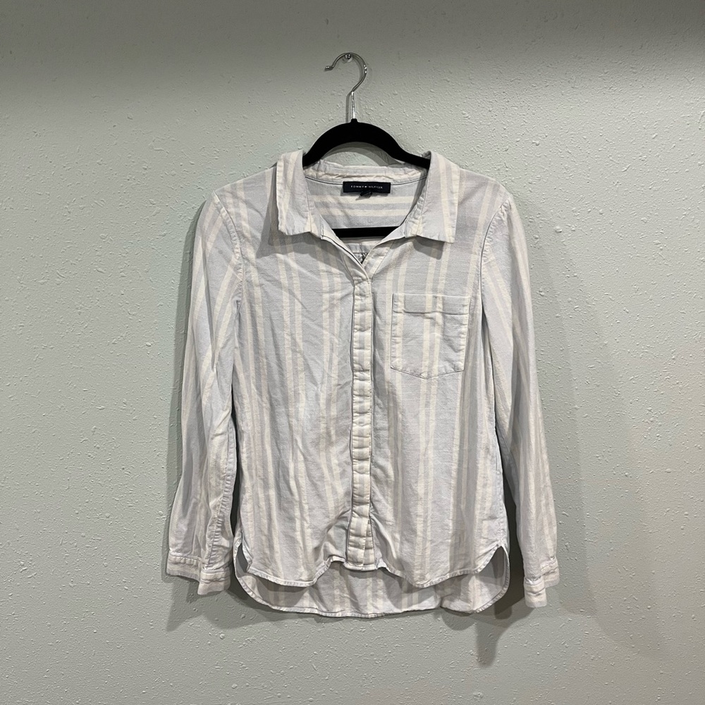 Tommy Hilfiger Coastal Striped Button Up Long-sleeve